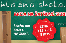 Školske šatňové skrinky – 39,90 EUR na žiaka Školské šaťňové skrinky