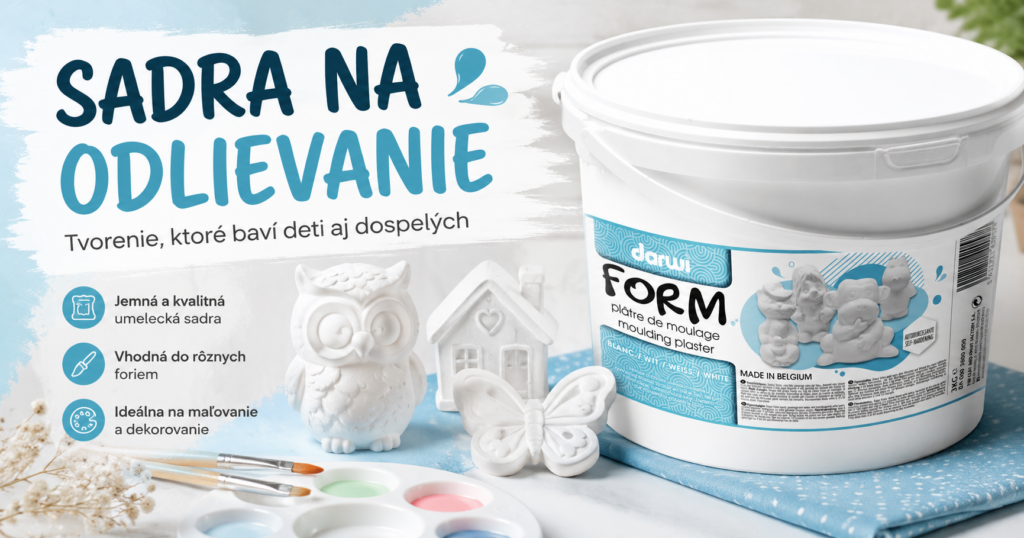 Sadra na odlievanie pre tvorivé nápady Sadra na odlievanie Darwi na výrobu sadrových odliatkov