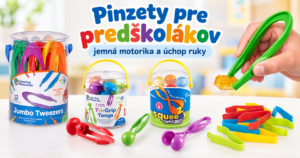 Pinzety pre predškolákov na rozvoj jemnej motoriky a úchopu ruky