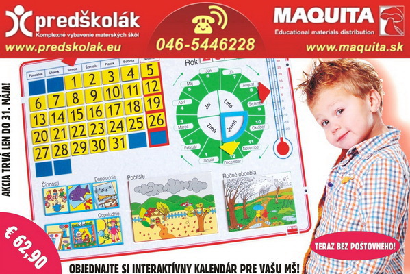 školský kalendár AKROS