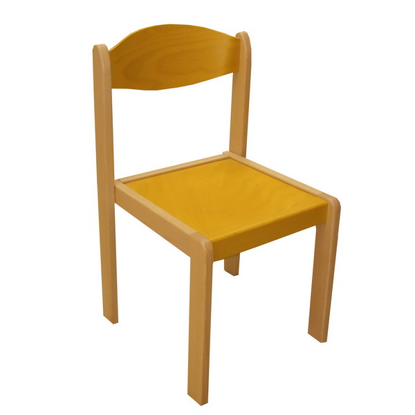 Stohovateľná stolička EMA MQT-EMA-0266 žltá