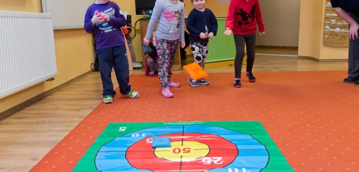 Mega hra podlahový hádzací terč a TIC-TAC-TOE