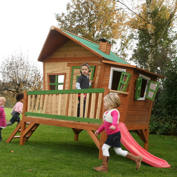 Drevené zahradné domčeky AXI pre deti