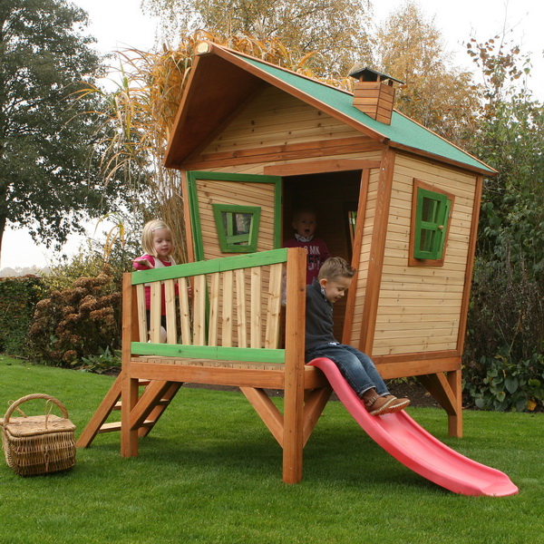 Drevené zahradné domčeky AXI pre deti