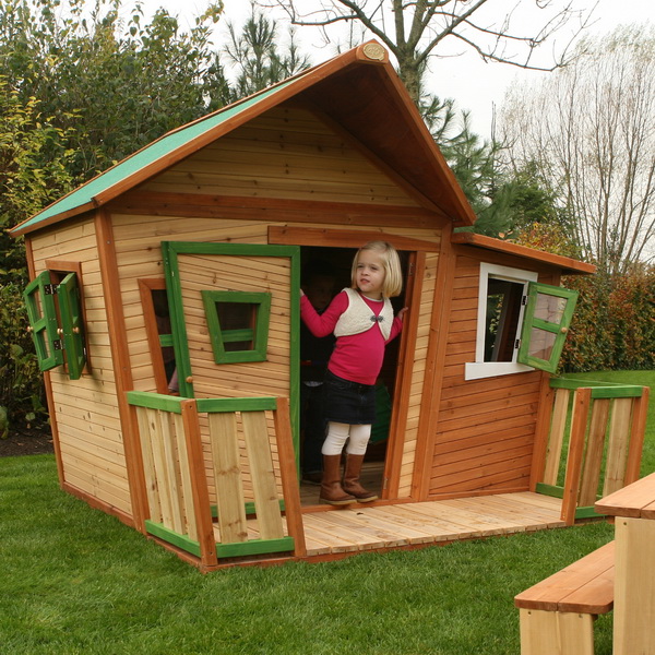 Drevené zahradné domčeky AXI pre deti
