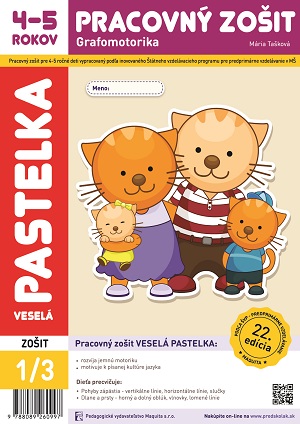 Veselá pastelka, pracovný zošit pre 4 – 5 ročné deti