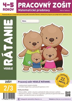 Veselé rátanie, pracovný zošit pre 4 – 5 ročné deti 2/3