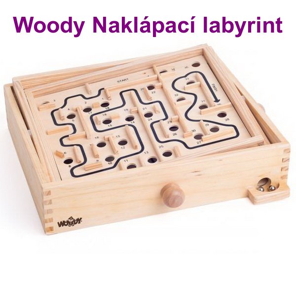 Woody Naklápací labyrint s vymeniteľnými doskami