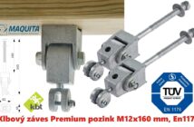 Klbový záves Premium pozink M12x160 mm, EN1176