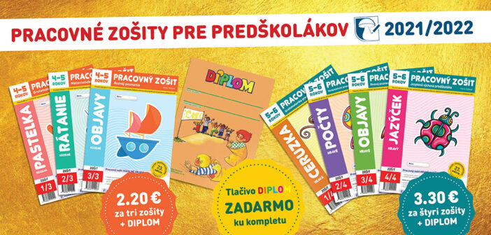 Predaj – pracovné zošity 2021-2022 pre materské školy