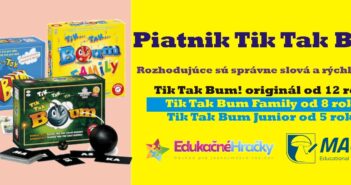 Piatnik Tik Tak Bum! – rozhodujúce sú správne slová a rýchle reakcie Piatnik Tik Tak Bum! - rozhodujúce sú správne slová a rýchle reakcie