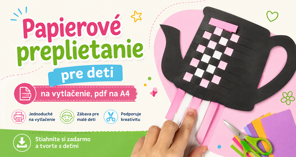 Papierové preplietanie pre deti na vytlačenie, pdf na A4 Papierové preplietanie pre deti na vytlačenie, pdf na A4