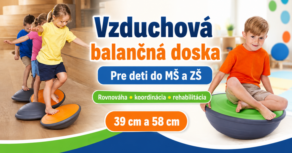 Vzduchová balančná doska pre deti v MŠ a ZŠ