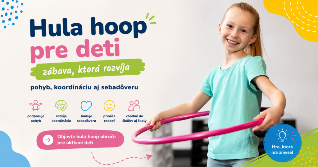 Hula hoop pre deti – rozvoj motoriky v škôlke a škole Dievča cvičí s hula hoop obručou a rozvíja koordináciu, rovnováhu a pohybové schopnosti.