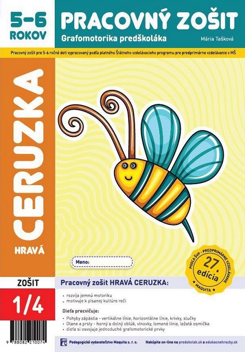 Hravá ceruzka pracovný zošit 5-6 ročné deti 1/4