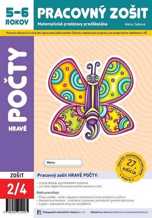 Hravé počty pracovný zošit 5-6 ročné deti 2/4