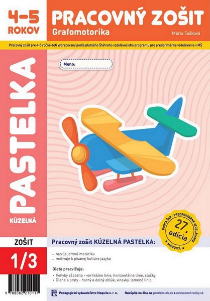 Kúzelná pastelka pracovný zošit 4-5 ročné deti 1/3