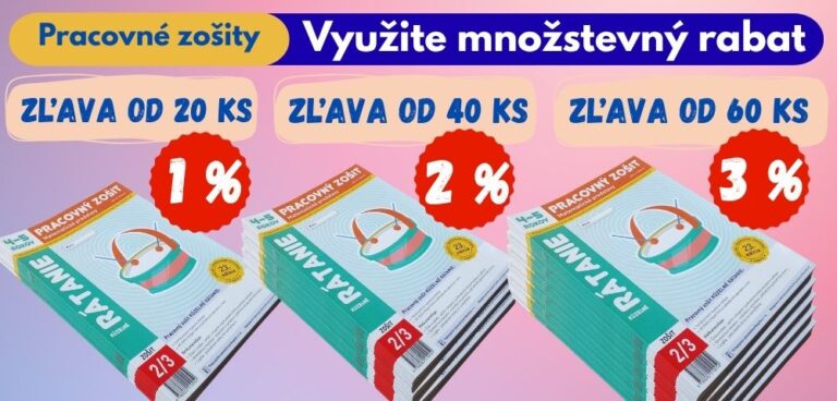 Množstevné zľavy na zošity pre materské školy