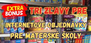 3 zľavy na internetové objednávky pre školy