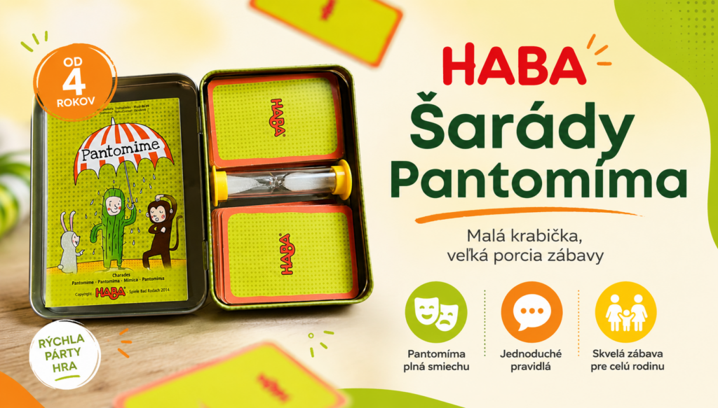 HABA Šarády Pantomíma – rodinná spoločenská hra pre deti a celú rodinu