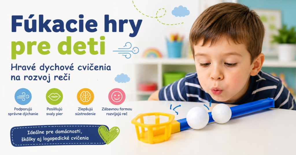 Fúkacie hry pre deti: dychové cvičenia na rozvoj reči Fúkacie hry pre deti s logopedickou fúkačkou na rozvoj správneho dýchania, motoriky pier a kontroly výdychu