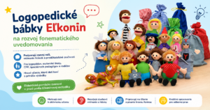 Logopedické bábky Eľkonin určené na rozvoj fonematického uvedomovania pre logopédov, materské školy, špeciálnych pedagógov a rodičov.