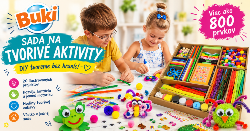 Buki sada na tvorivé aktivity s DIY pomôckami a viac ako 800 prvkami