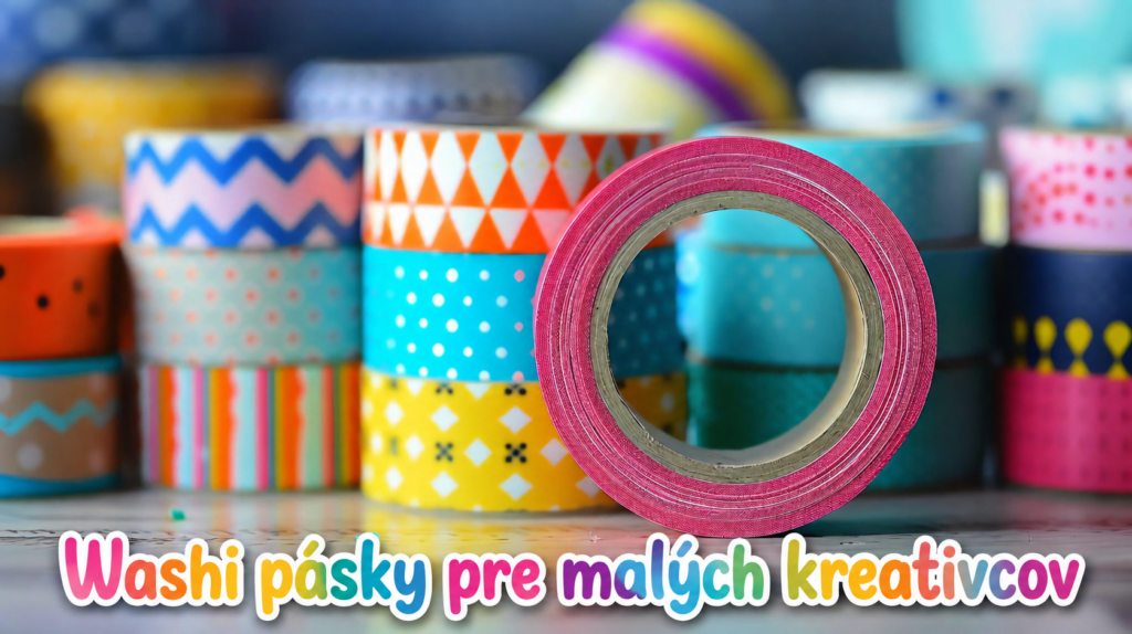 Farebné Washi Tape a kreatívne lepiace pásky s rôznymi vzormi