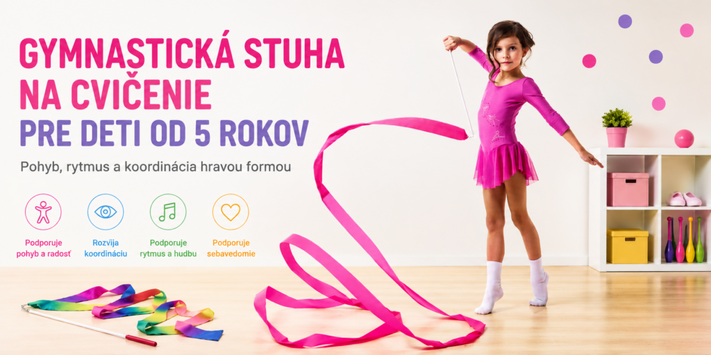 Gymnastická stuha na cvičenie pre deti od 5 rokov