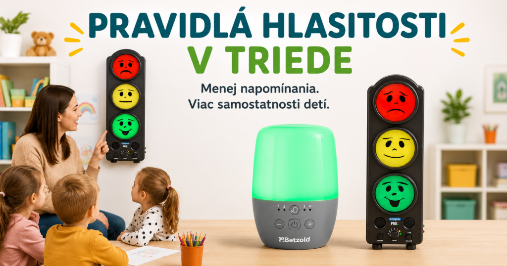 Školský indikátor hluku pomáha deťom dodržiavať pravidlá hlasitosti v triede materskej školy.